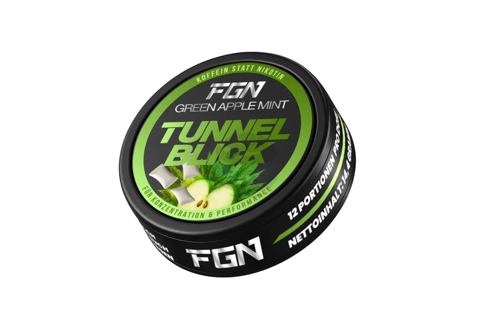 FGN TUNNELBLICK - Koffein Energy Pouch (Green Apple Mint)