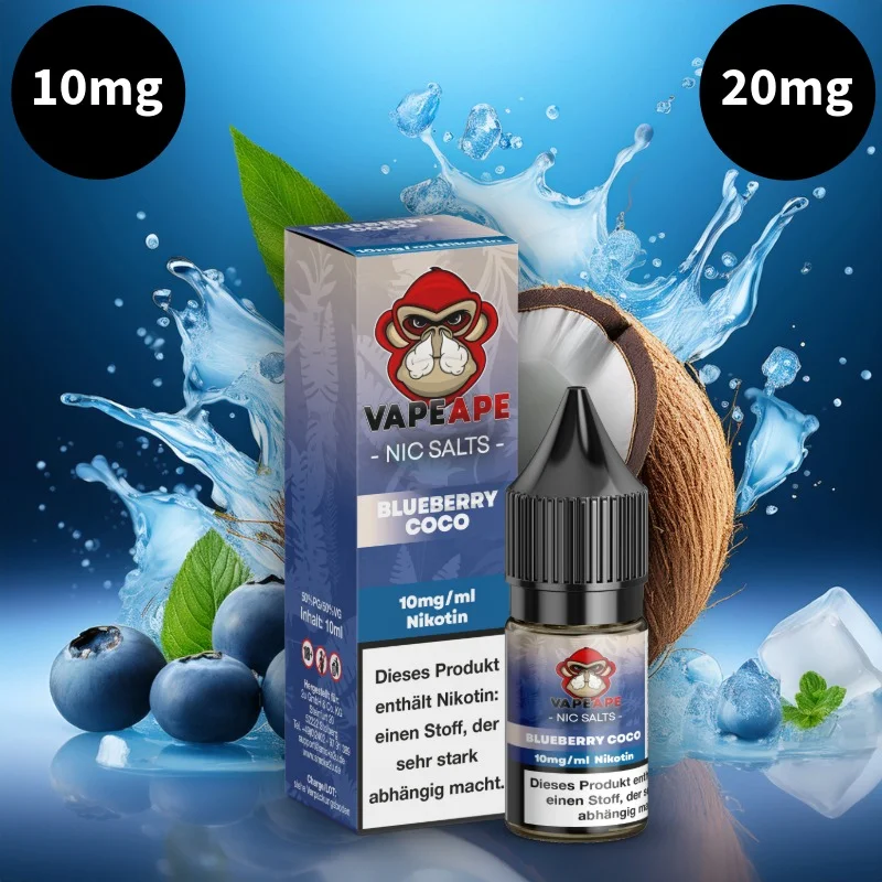 VapeApe Liquid | Blueberry Coco (10mg/ml)