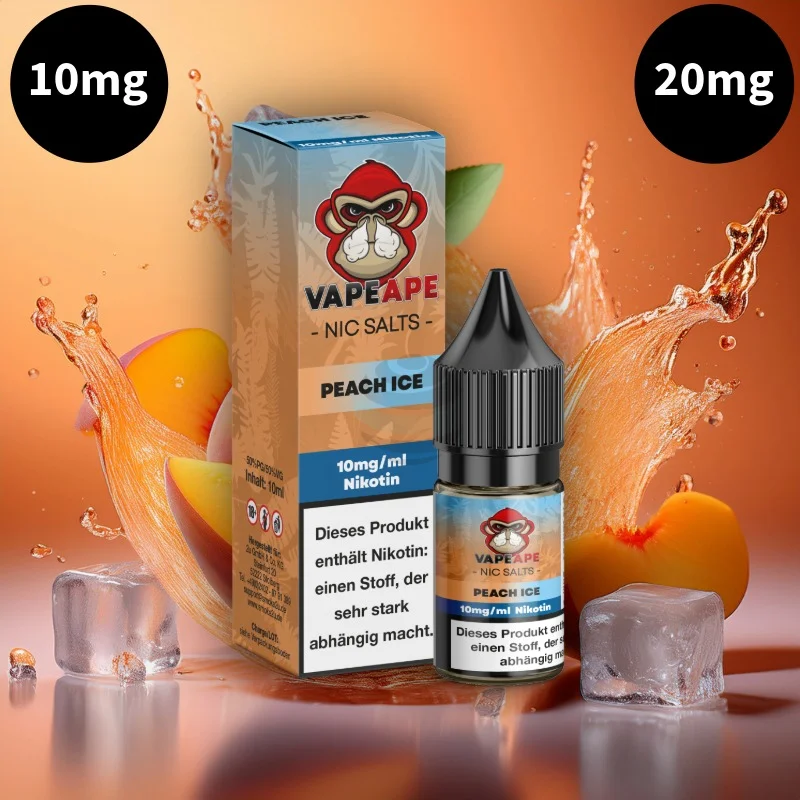 VapeApe Liquid | Peach Ice