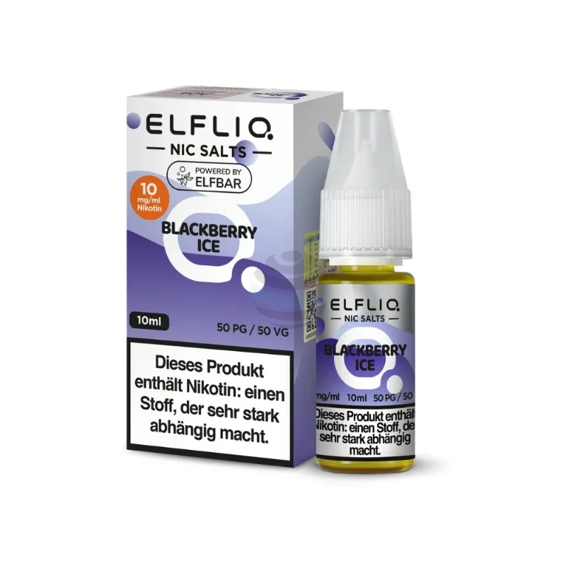 ELFLIQ NicSalt Liquid |  Blackberry Ice (10mg/ml)