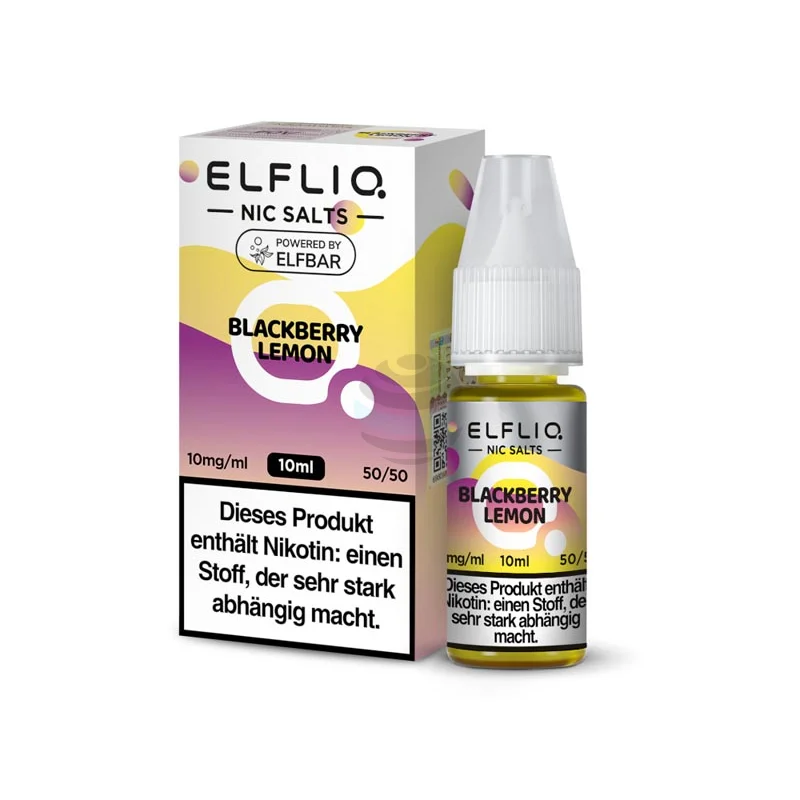 ELFLIQ NicSalt Liquid |  Blackberry Lemon (10mg/ml)