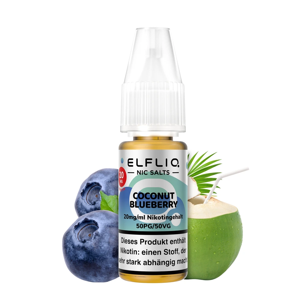 ELFLIQ NicSalt Liquid |  Coconut Blueberry (10mg/ml)