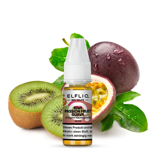 ELFLIQ NicSalt Liquid |  Kiwi Passion Fruit Guava (10mg/ml)