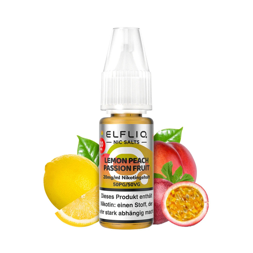 ELFLIQ NicSalt Liquid |  Lemon Peach Passion Fruit (10mg/ml)